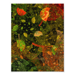 Najaars kleurrijk decoratief ontwerp foto afdruk