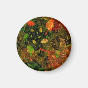 Najaars kleurrijk decoratief ontwerp magneet