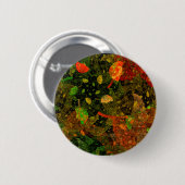 Najaars kleurrijk decoratief ontwerp ronde button 5,7 cm (Voorkant /achterkant)