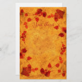 Najaars "Love" Stationery Briefpapier (Voorkant / Achterkant)