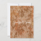 Najaars Oak Tree Silhouette Fall Weddenschap Kaart (Achterkant)