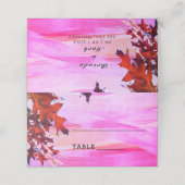 Najaars Oranje roze weduwentafel (Buitenkant ongevouwen)