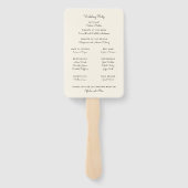 Najaars programma Leaves Wedding Handwaaier (Achterkant)