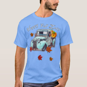 Najaars Quote Happy Herfst Y'all Cute Old Truck & T-shirt