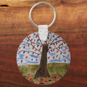 Najaars - Ring Button sleutel Sleutelhanger (Voorkant)