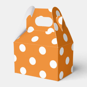 Najaars Seizoen White Polka Dot Pattern Favor Box Bedankdoosjes