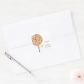 Najaars vertrekt moderne Pop - boomklever Vierkante Sticker (Envelop)