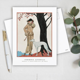 Najaarsafbeelding van de symfonie-Mode door G. Bar Feestdagenkaart
