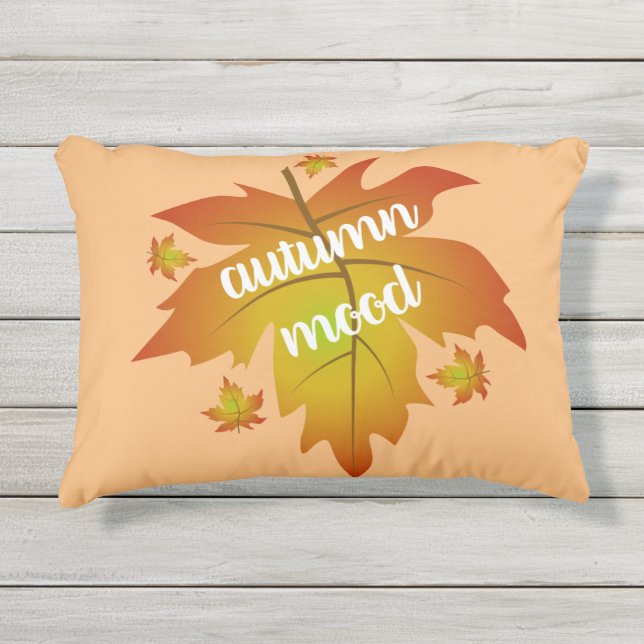 Najaarsauruuntypografie Buitenkussen (Voorkant)