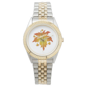 Najaarsauruuntypografie Horloge