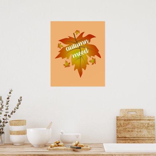 Najaarsauruuntypografie Poster (Keuken)
