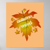 Najaarsauruuntypografie Poster (Voorkant)
