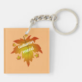 Najaarsauruuntypografie Sleutelhanger (Achterkant)