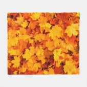 Najaarsbladeren bladeren bladeren bladeren herfstb fleece deken (Voorkant (Horizontaal))