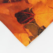 Najaarsbladeren bladeren bladeren bladeren herfstb fleece deken (Hoek)