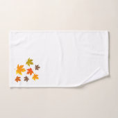 Najaarsbladeren die kleurrijke bladeren vallen bad handdoek (Handdoek)