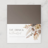 Najaarsbladeren en Thanksgiving van Floral (Buitenkant ongevouwen)