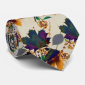 Najaarsbladeren in Royal Colors Stropdas (Opgerold)