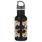 Najaarsbladeren in Royal Colors Waterfles (Achterkant)