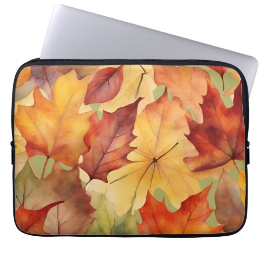 Najaarsbladeren Laptop Sleeve (Voorkant)