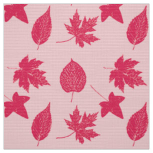 Najaarsbladeren - Shades of Coral Pink Stof