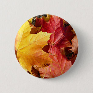 Najaarsbladeren - Verbluffend! Ronde Button 5,7 Cm