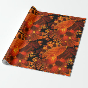 Najaarsbomen met Abstracte bos Cadeaupapier