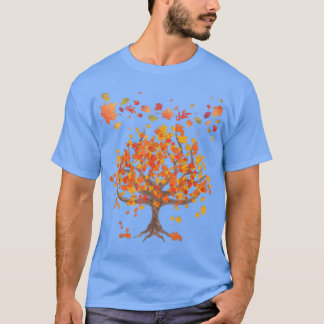 Najaarsbomen verlaten Natuur Forest Herfst67 T-shirt