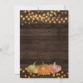 Najaarsdag van de Herfst in Rustic Kaart (Achterkant)