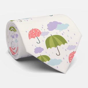 Najaarsdag van de Rainy Day met het patroonpatroon Stropdas