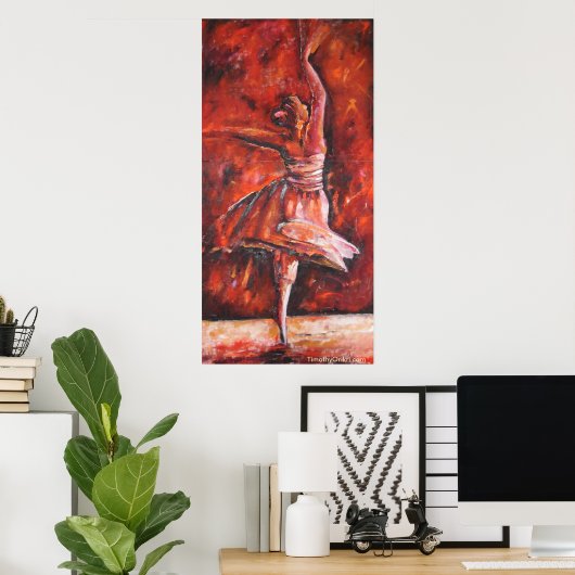 Najaarsdanser - Canvas Print (Thuiskantoor)