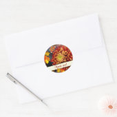 Najaarsdromen ~ Round Chrysanthemum Sticker (Envelop)