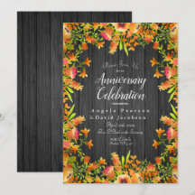 Najaarse Waterverf bloemen op Rustic Wood