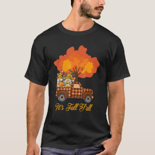 NajaarsHerfst Seizoen Gnome Autumn Leaves Pumpkin T-shirt