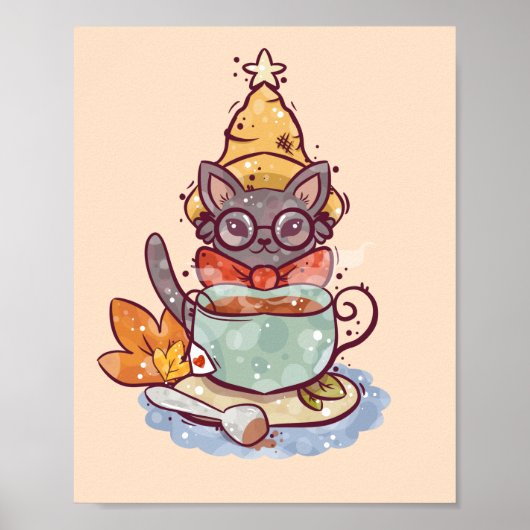 Najaarskat Poster (Voorkant)