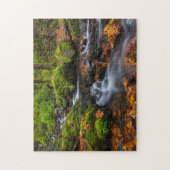 Najaarskleur langs Starvation Creek Herfsten Legpuzzel (Verticaal)