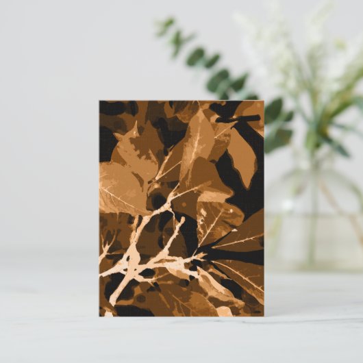 Najaarskleuren, bladeren 6 briefkaart (Staand voorkant)