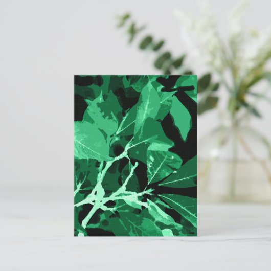 Najaarskleuren, bladeren 7 briefkaart (Staand voorkant)