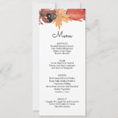 Najaarsmenu Thanksgiving laat verlaten Kaart (Voorkant)