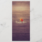 Najaarsmenu van de bruiloft Maple Leaves Pumpkin S Menu (Achterkant)