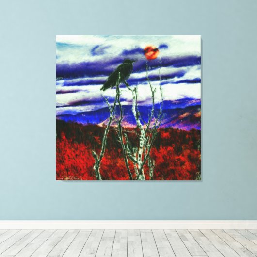 Najaarsnacht Canvas Afdruk (Insitu (Houten vloer))