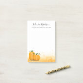 Najaarsoogst herfst pompoenen Thanksgiving Post-it® Notes (Op bureau)