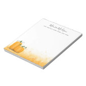 Najaarsoogst Thanksgiving pompoenen gepersonalisee Notitieblok (Gedraaid)
