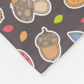 najaarspatroon fleece deken (Hoek)