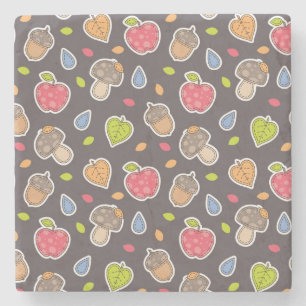 najaarspatroon stenen onderzetter