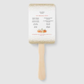 Najaarsprogramma Pumpkins Florals Glitter Wedding  Handwaaier (Achterkant)