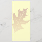 Najaarsprogramma van het lefbruiloft van Oak Programma (Achterkant)