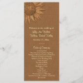 Najaarsprogramma voor zonnebloempjes programma (Voorkant)