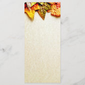 Najaarsprogramma's van het huwelijk van Leaves Fal Programma (Achterkant)