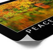 Najaarsreflecties in het meer: gemoedsrust poster (Hoek)